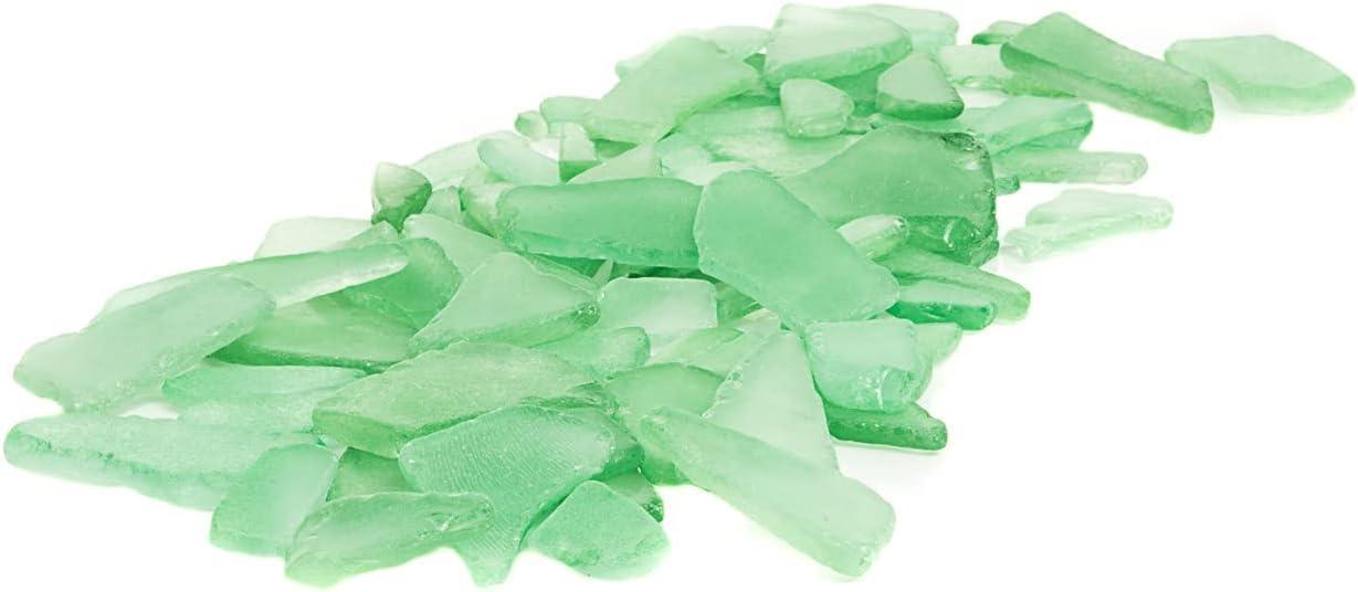 Mint Green Recyclable Sea Glass Table Scatter for Crafting