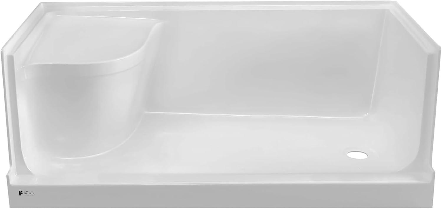 Aquatique 60" x 32" Single Threshold Shower Base