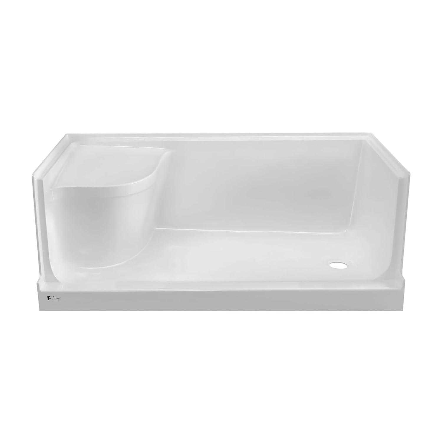 Aquatique 60" x 32" Single Threshold Shower Base