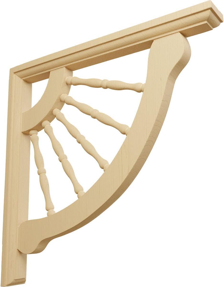 Ekena Millwork Crendon 12'' H x 1.50'' W x 12'' D Wood Bracket / Corbel