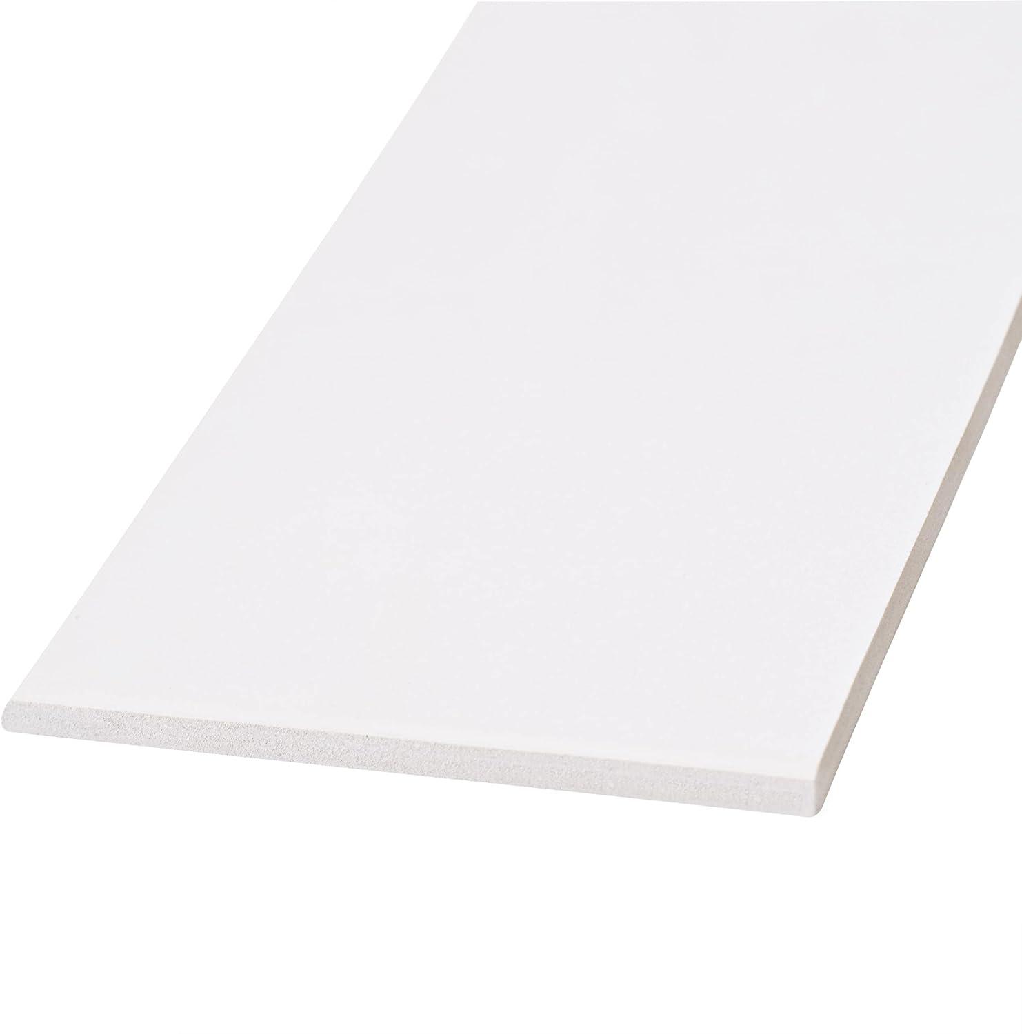 Merola Tile Revival Bullnose White 3-1/2" x 7-3/4" Ceramic Floor and Wall Trim
