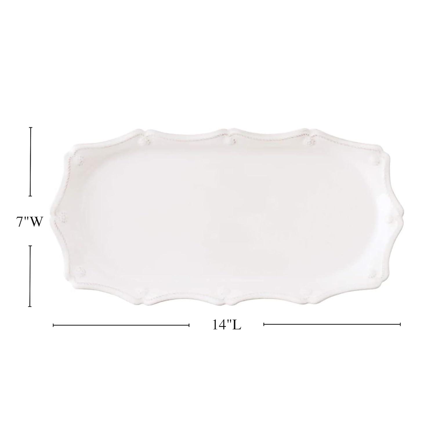 Juliska Berry & Thread 14" Decorative Tray - Whitewash