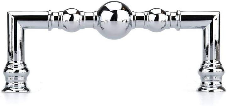 Richelieu Hardware BP878996140 Firenze Collection 3 3/4-inch (96 mm) Center-to-Center Chrome Traditional Round Cabinet and Drawer Pull Handle for Kitchen, Bathroom, and Furniture