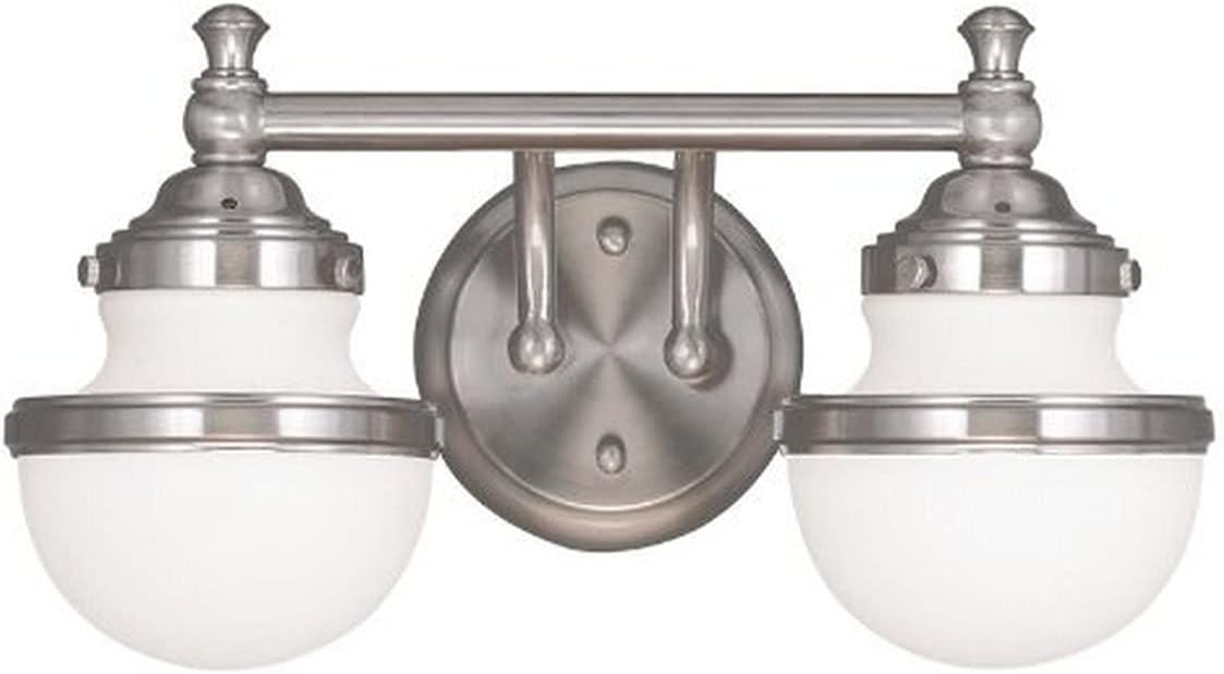 Livex Lighting Oldwick 2 - Light Vanity in  Brushed Nickel