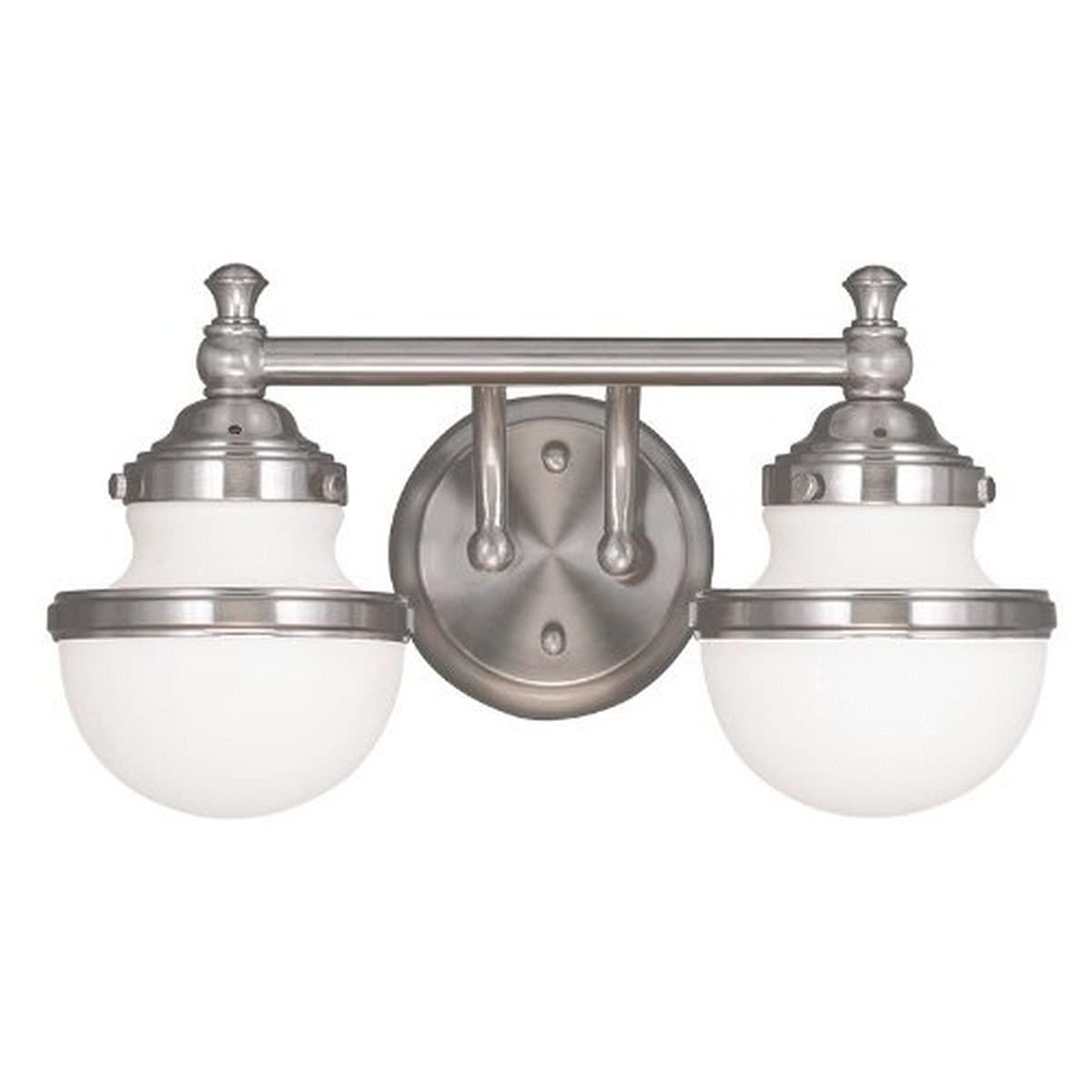 Livex Lighting Oldwick 2 - Light Vanity in  Brushed Nickel