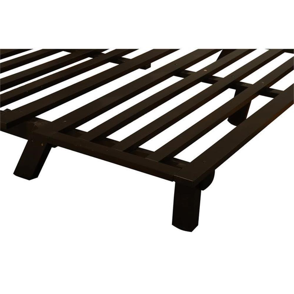 Estructura de Futón de Madera Carson con Acabado Marrón Java-colchón No Incluido