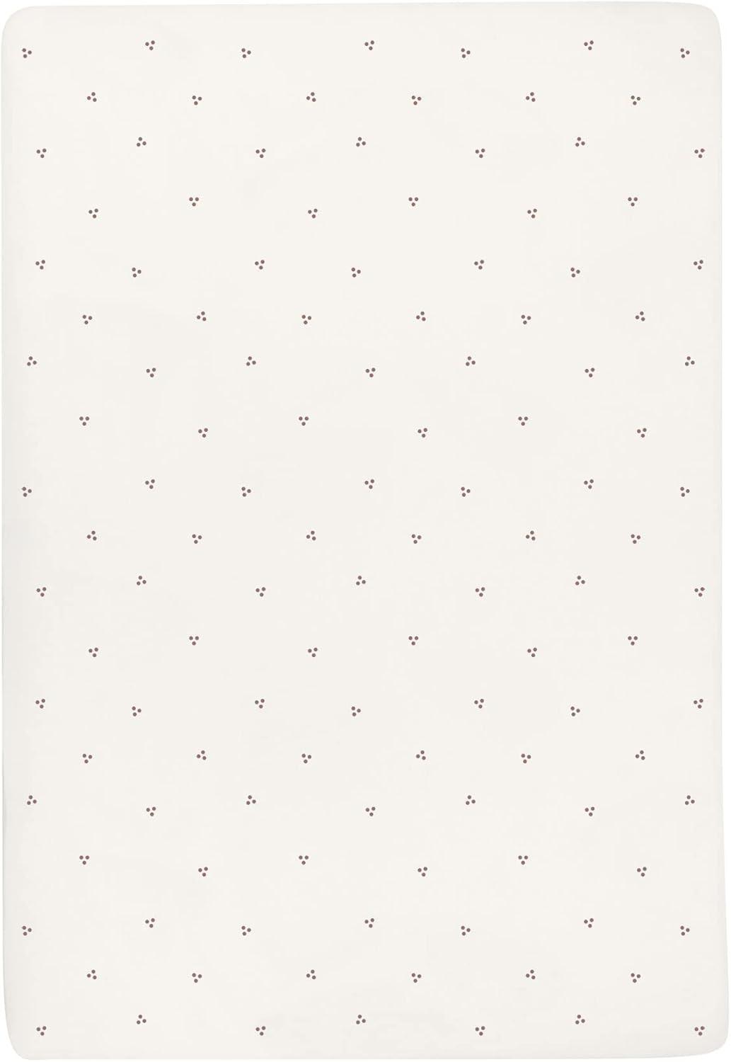 Ely's & Co. Waterproof Crib Sheets -Berry and Cluster Dot Blue 2 Pack