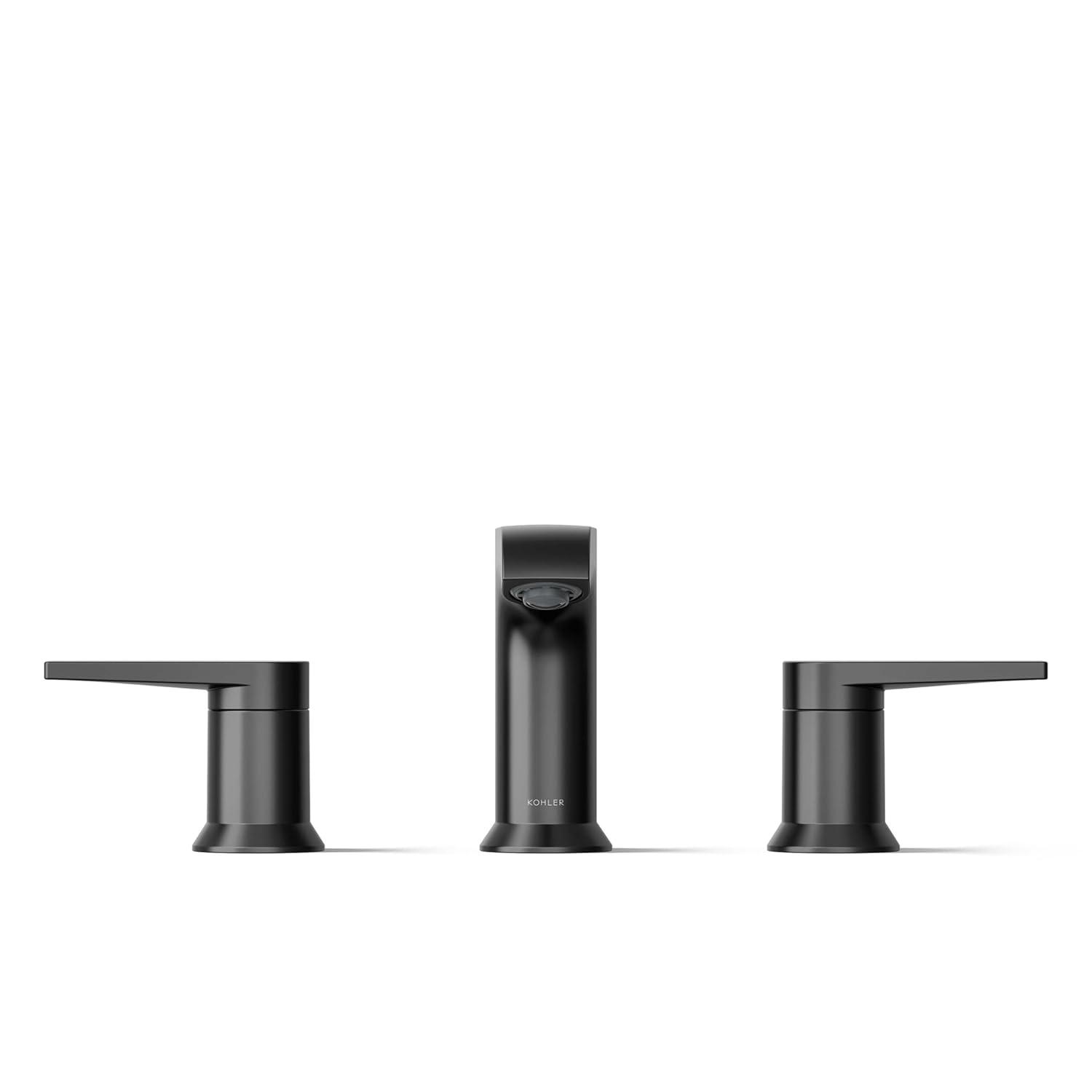Kohler ® Hint ® Widespread Matte Black Bathroom Sink Faucet