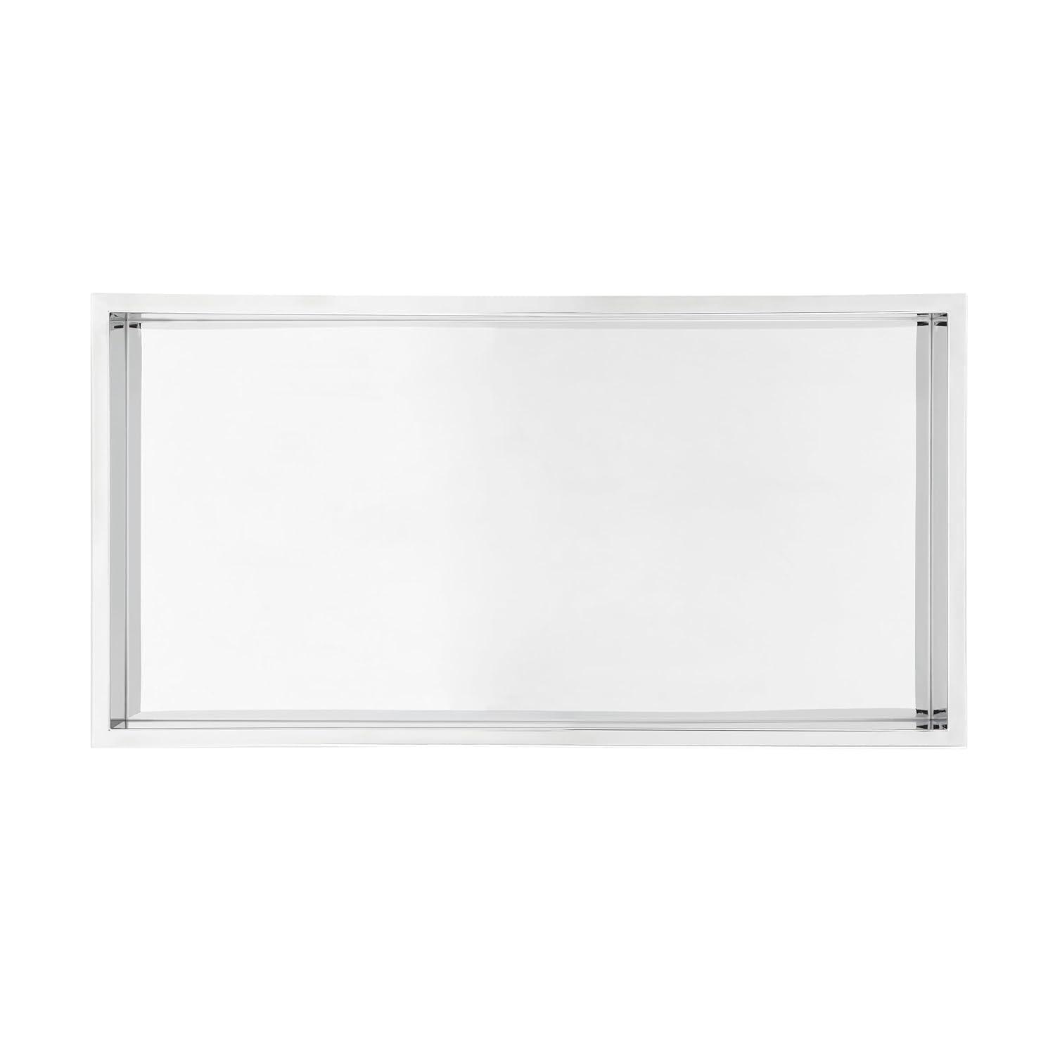 Voltaire 12" x 24" Stainless Steel Single Shelf Wall Niche