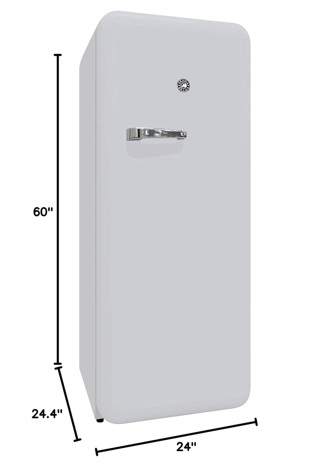 Brama 9.9-cu ft Counter-Depth Top-Freezer Refrigerator ( White )