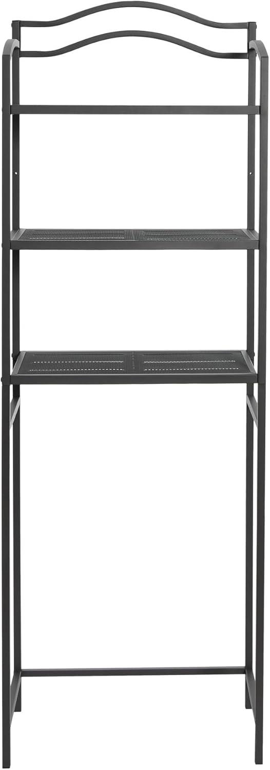 3-Tier Metal Over the Toilet Bathroom Storage Shelf, Gray