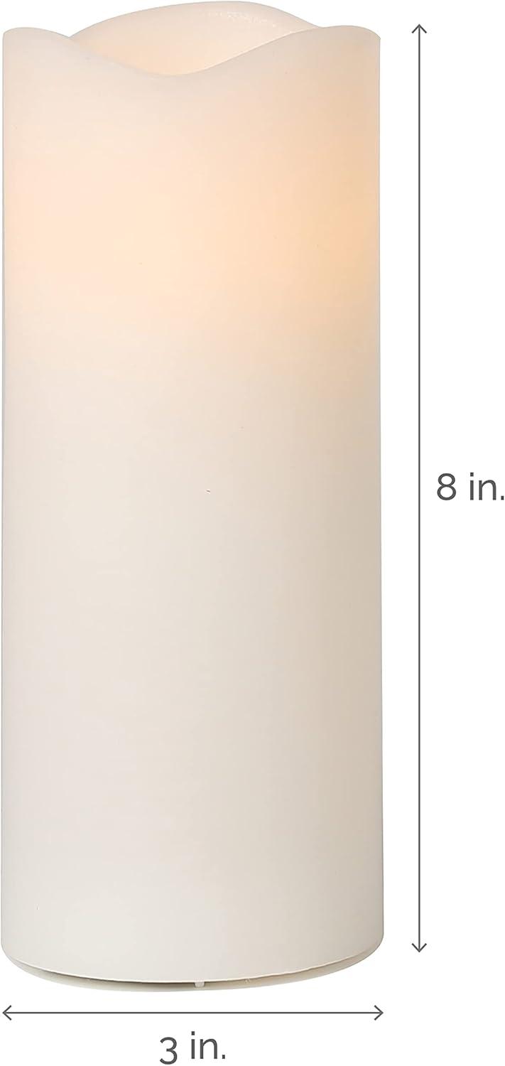 Mikasa Mikasa Wavy Top LED Unscented Wavy Top Wax LED Candle