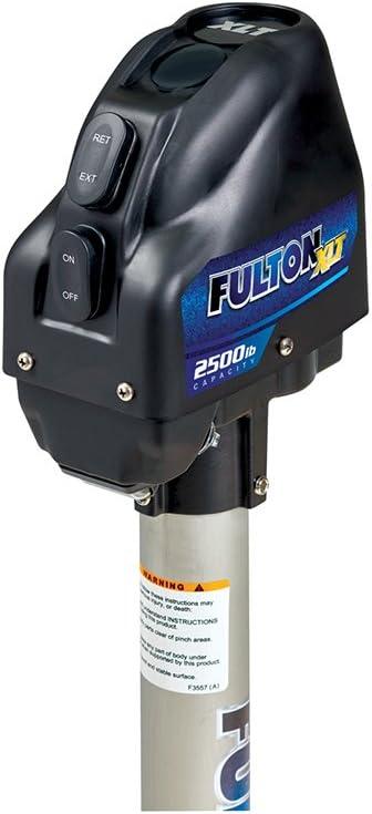 Fulton 141401 XLT® Marine Powered Trailer Jack, 2,500 lbs. Lift Capacity, Bolt-On Side Mount, 22 Inch Travel