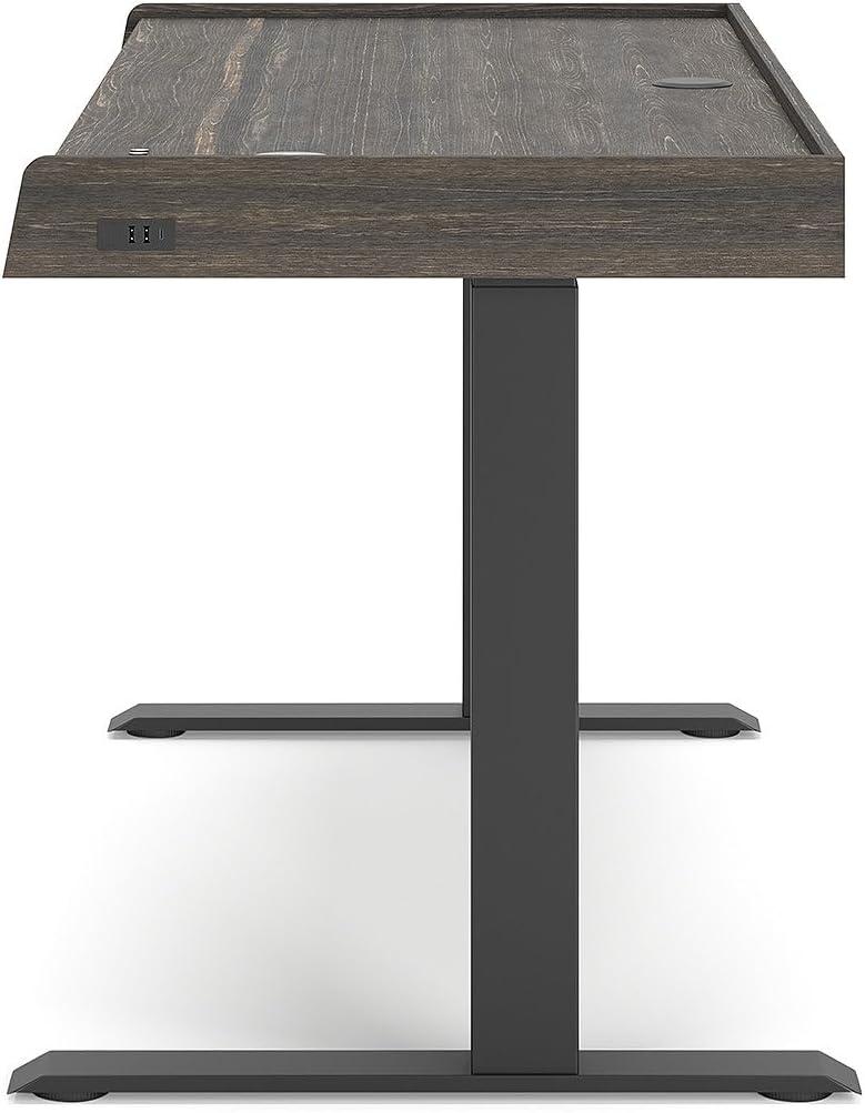 Signature Design by Ashley Contemporary Zendex 55" Adjustable Height Desk, Dark Brown