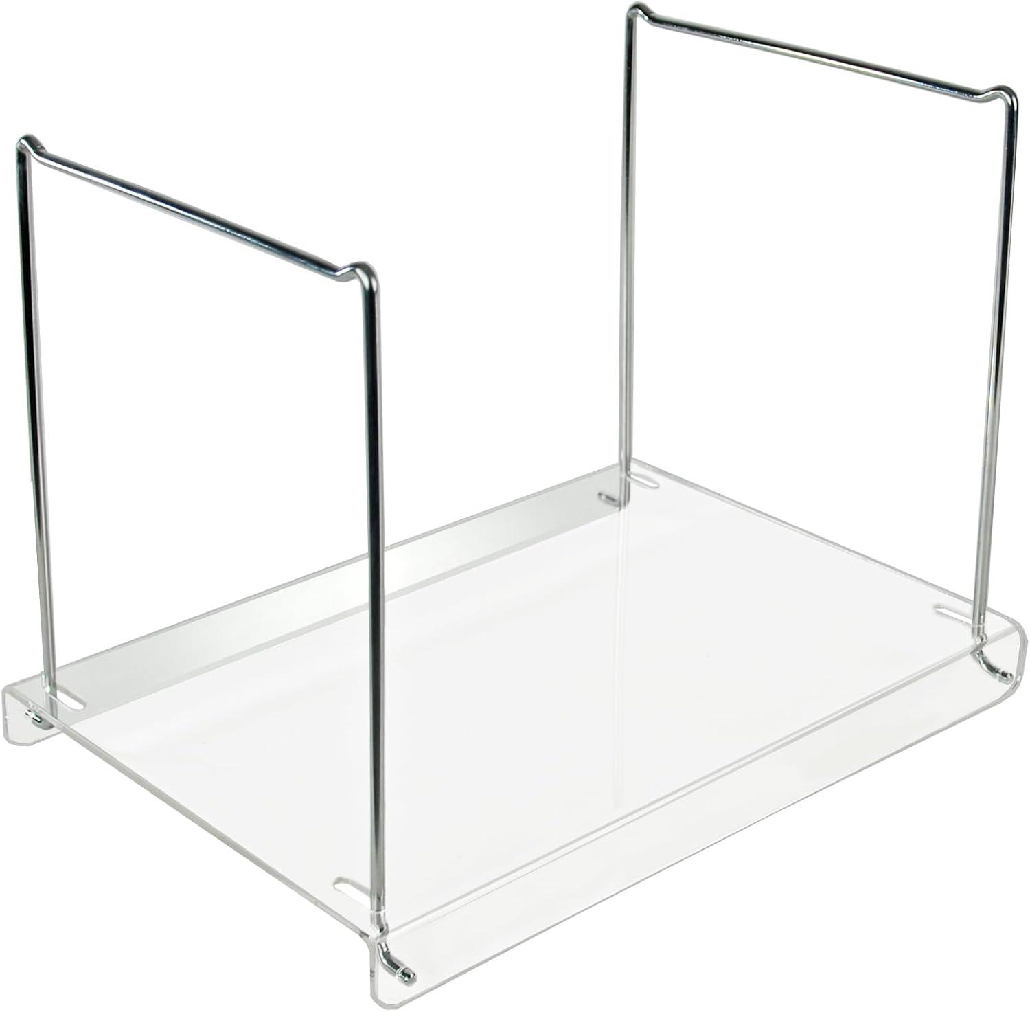 Acrylic Desktop File Hanging Organizer with Metal Bar