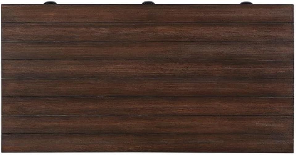 ACME Gorden Writing Desk in Espresso Oak and Antique Black