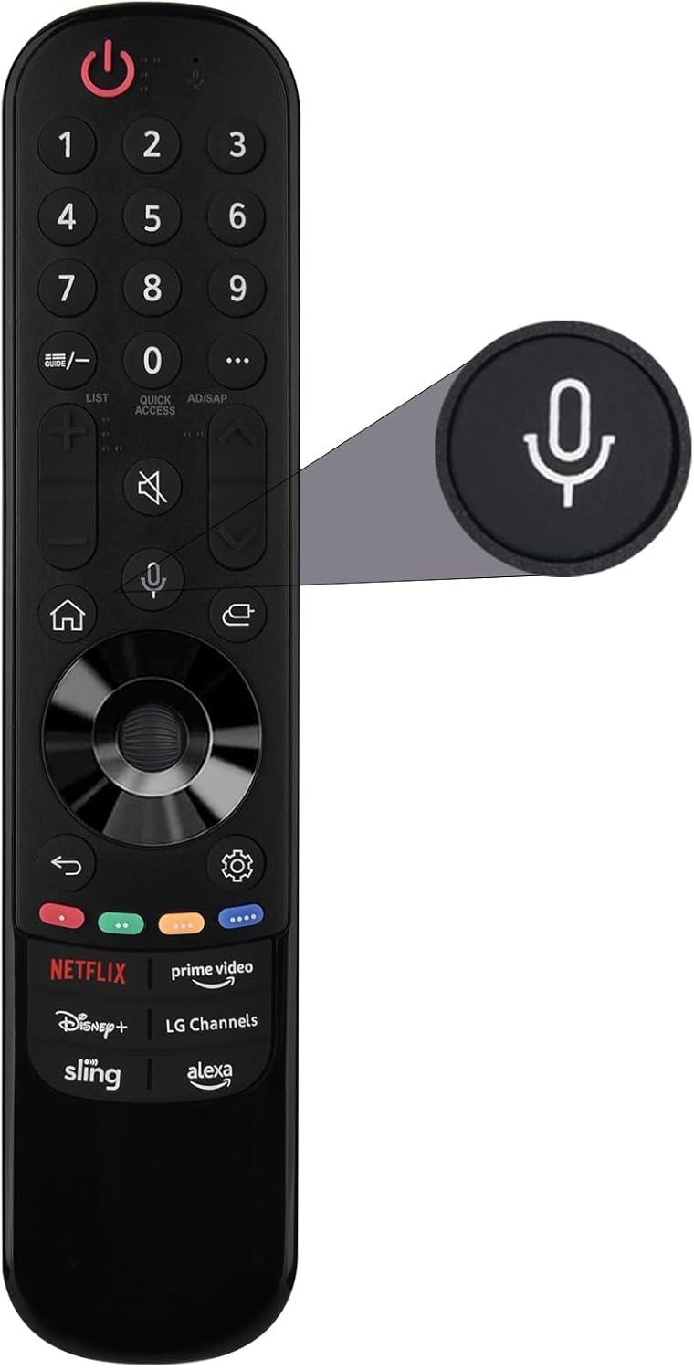 Voice Remote Control for LG Smart TV, Siawclub Magic-Replacement Remote with Pointer and Voice Function, for LG UHD OLED QNED NanoCell 4K 8K Smart TV