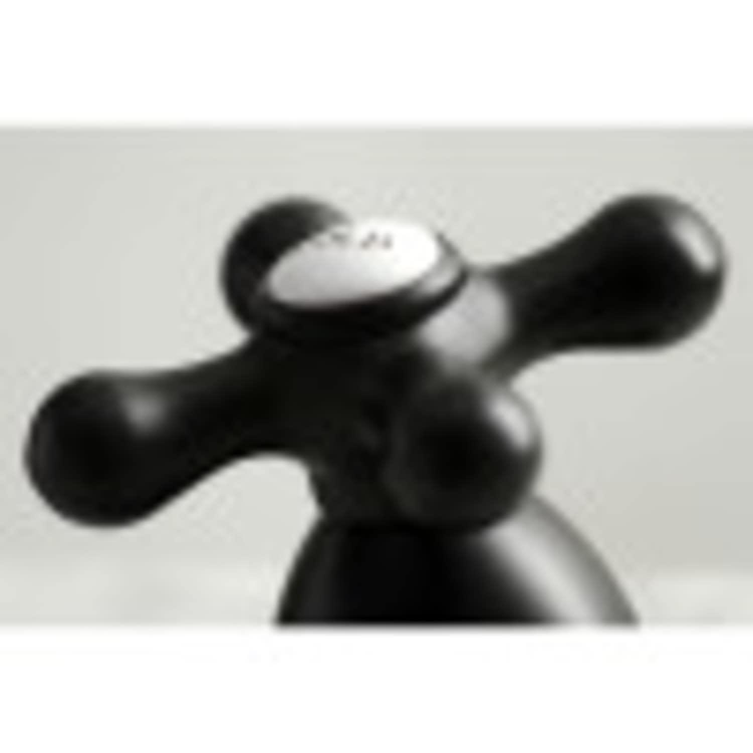 Kingston Brass Heritage Two-Handle 3-Hole Deck Mount Widespread Bathroom Faucet with Brass Pop-Up Drain