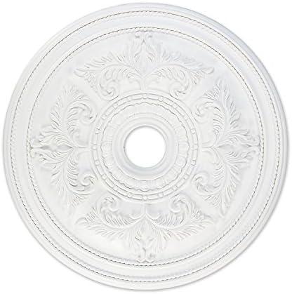 White Polyurethane Traditional Ceiling Medallion, 30.5" Diameter