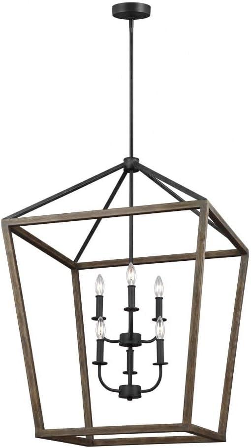 Buford Wood & Iron Chandelier (12"-26")