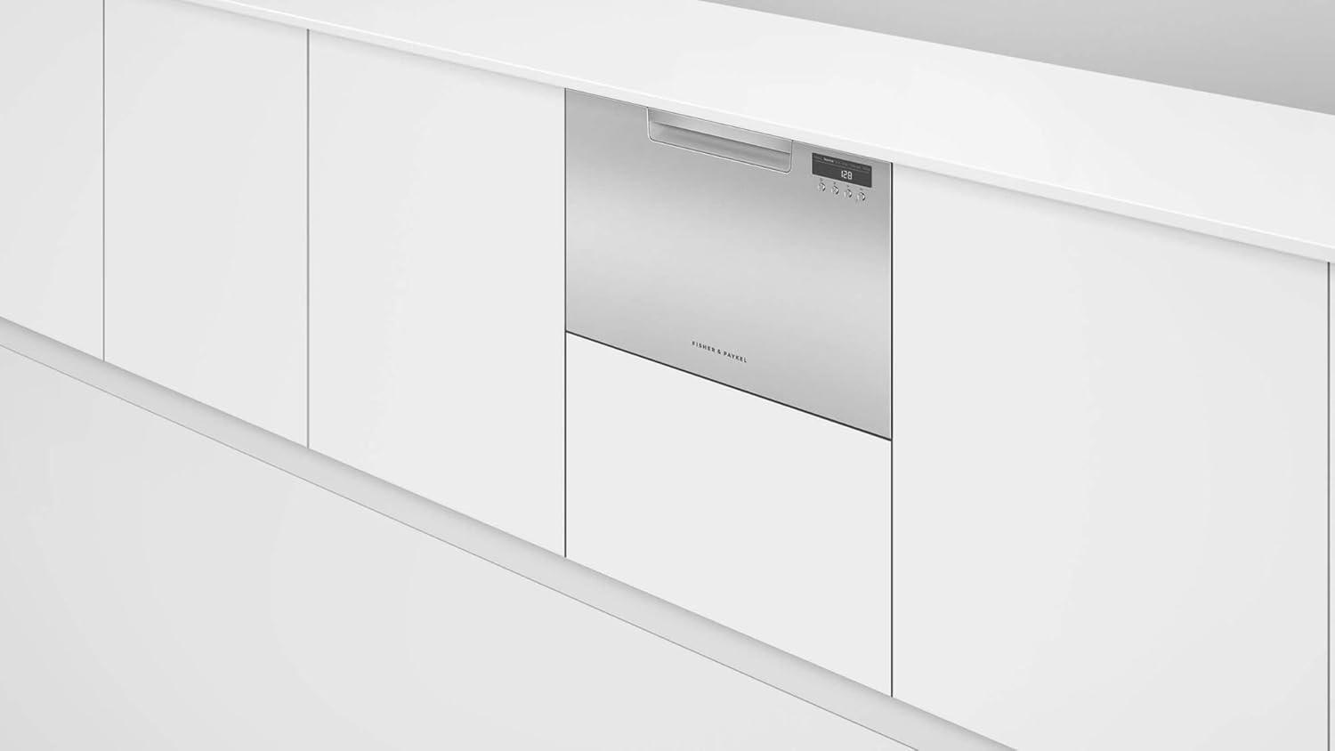 EZKleen Stainless Steel Built-In Single Drawer Dishwasher