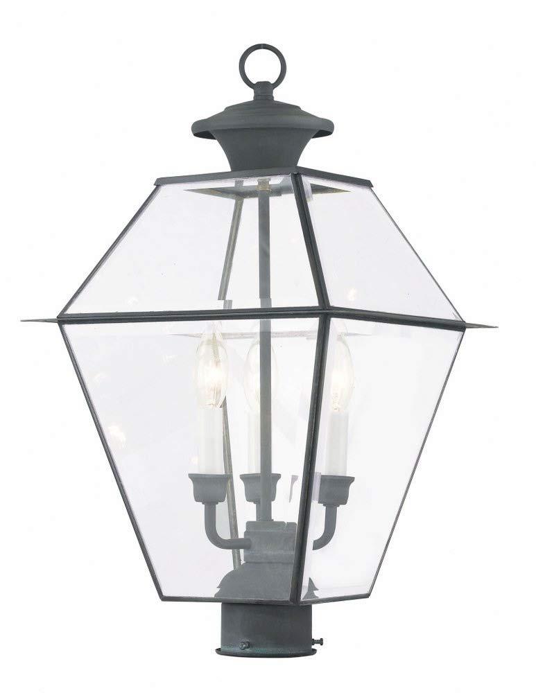 Livex Lighting Westover 3 - Light Post Light in  Charcoal