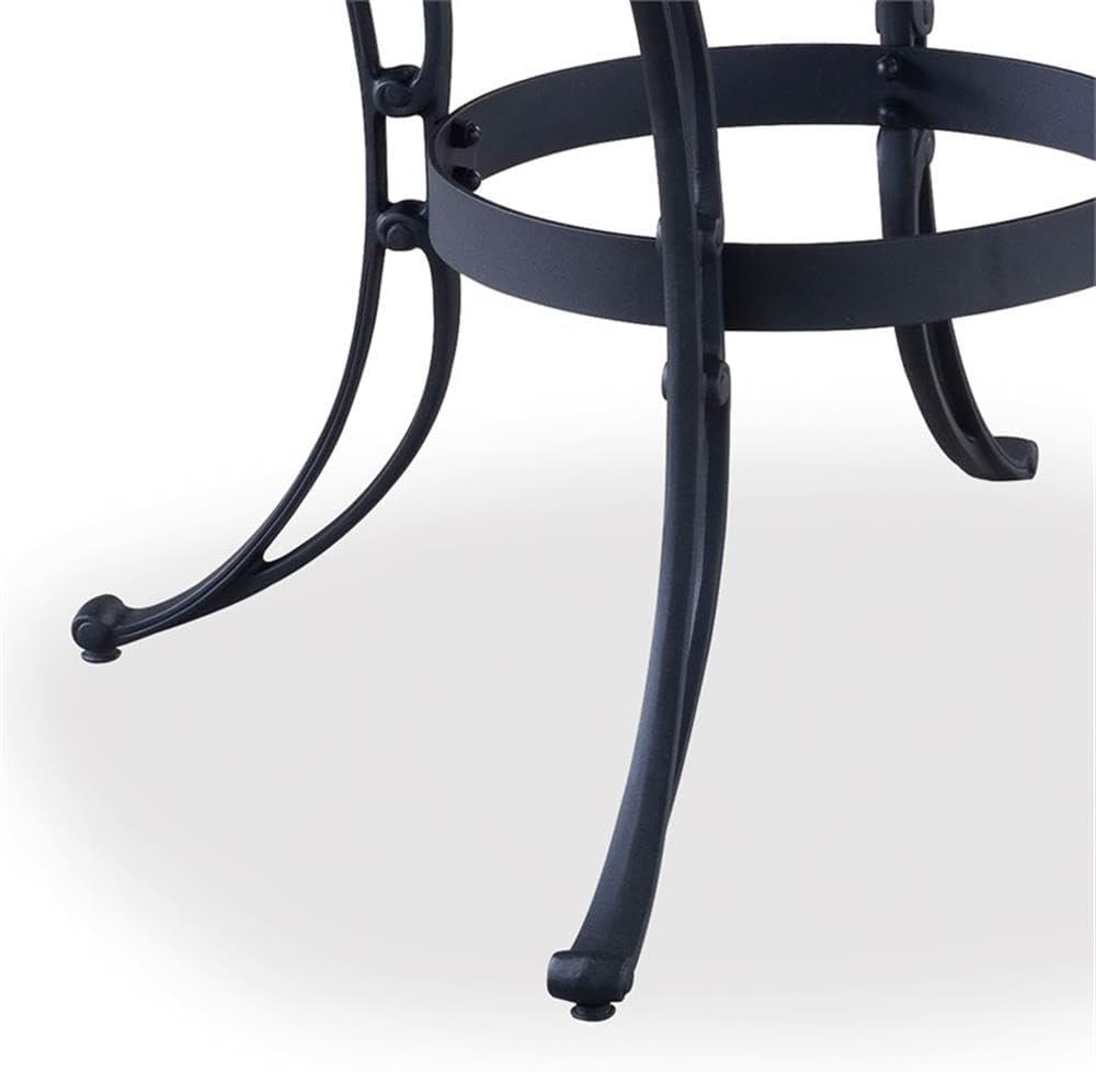 Homestyles Sanibel Aluminum Outdoor Dining Table in Black