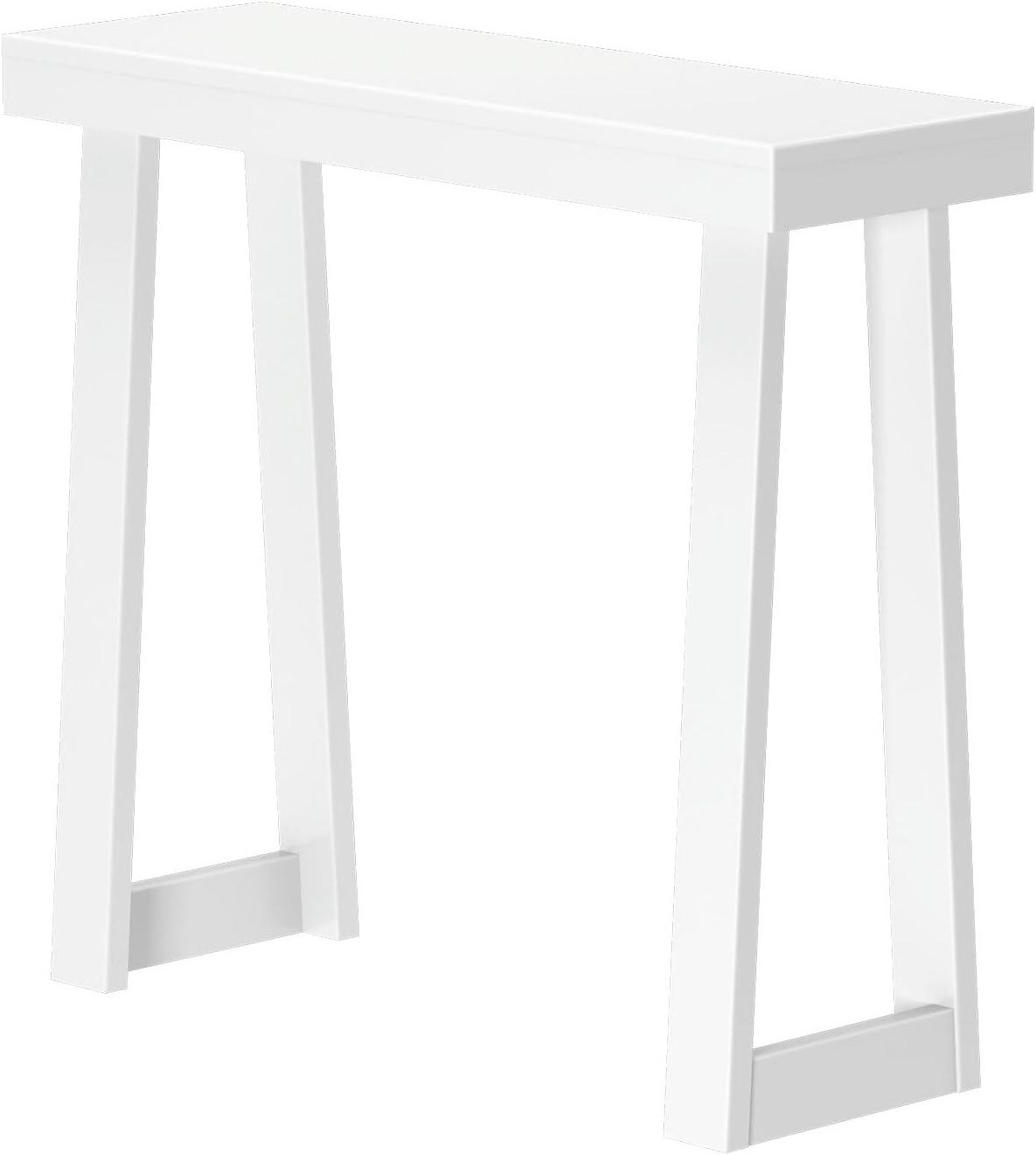 Plank+Beam 36” Solid Wood Console Table, Classic Farmhouse Style Sofa Table, Narrow Entryway Table for Hallway, White