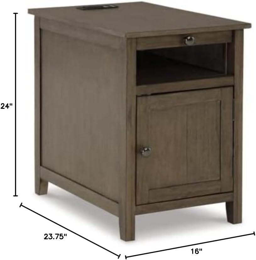 Lark Manor™ Dalson End Table and Built-In Outlets