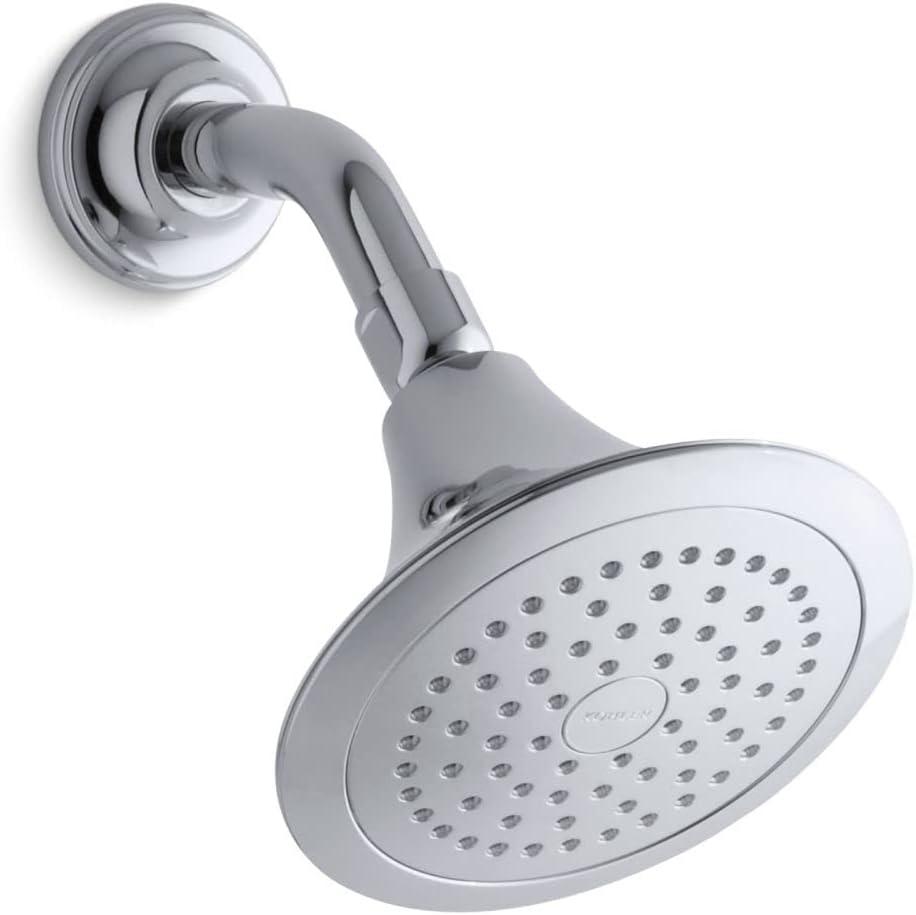 Forte® Wall-Mount Single-Function Showerhead with 66-Nozle 5.5 Inch Sprayface, 2.5 GPM