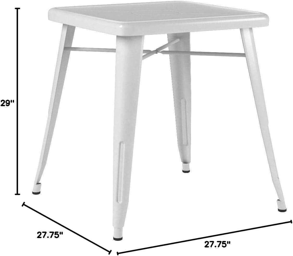 Flash Furniture Commercial Grade 23.75" Square Metal Indoor-Outdoor Table