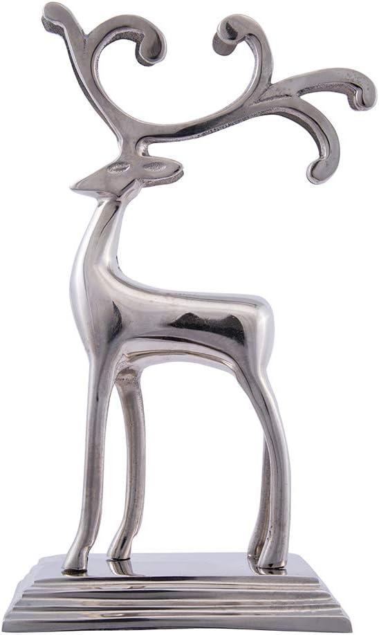 Kurt Adler Silver Reindeer Stocking Hanger