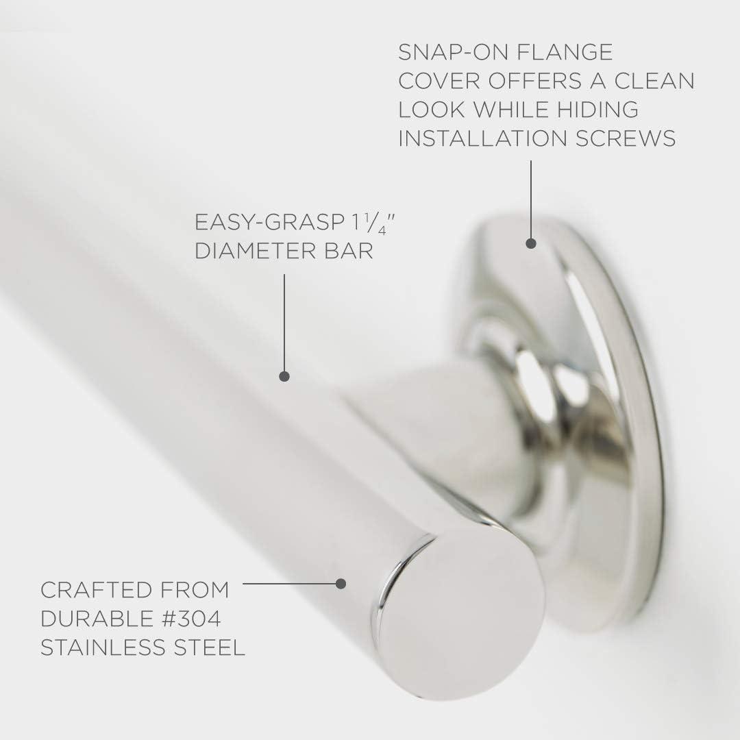 Coronado 36-Inch Satin Stainless Steel Bathroom Grab Bar