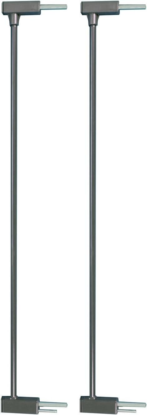 Slate Gray Steel Baby Gate Extensions Set of 2