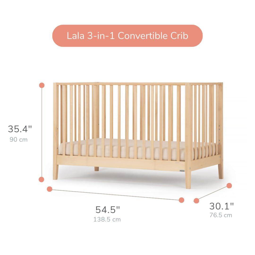 Lala Greenguard Gold Certified 3 -in-1 Convertible Crib