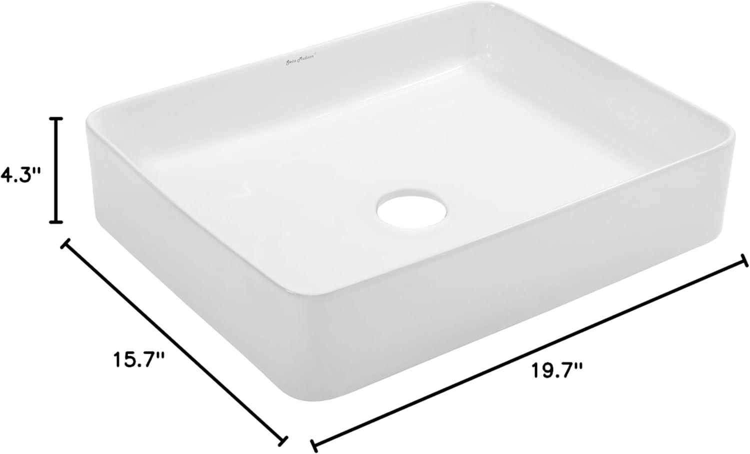 Concorde Rectangle Ceramic Vessel Sink