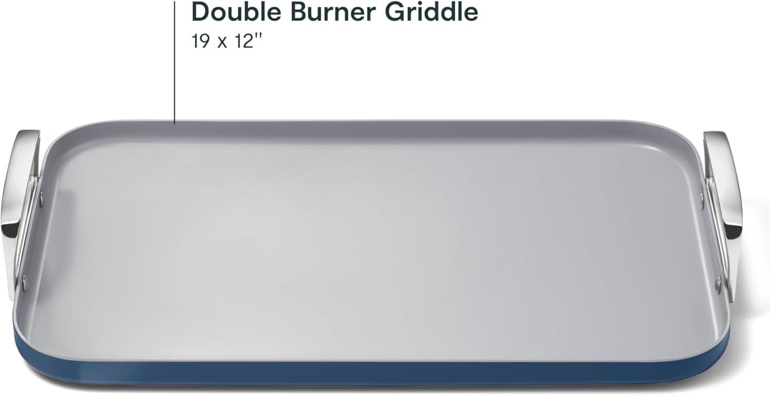 Caraway ® Navy Ceramic Non-Stick Double Burner Griddle