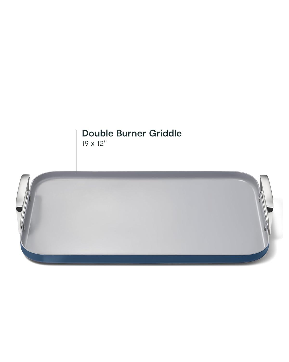 Caraway ® Navy Ceramic Non-Stick Double Burner Griddle
