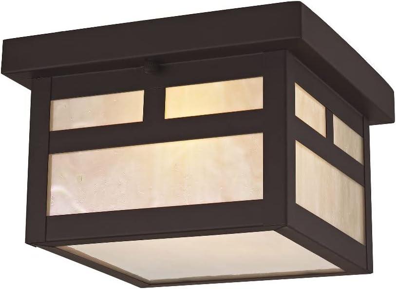 Livex Lighting Montclair Mission 1 - Light Flush Mount in  Bronze