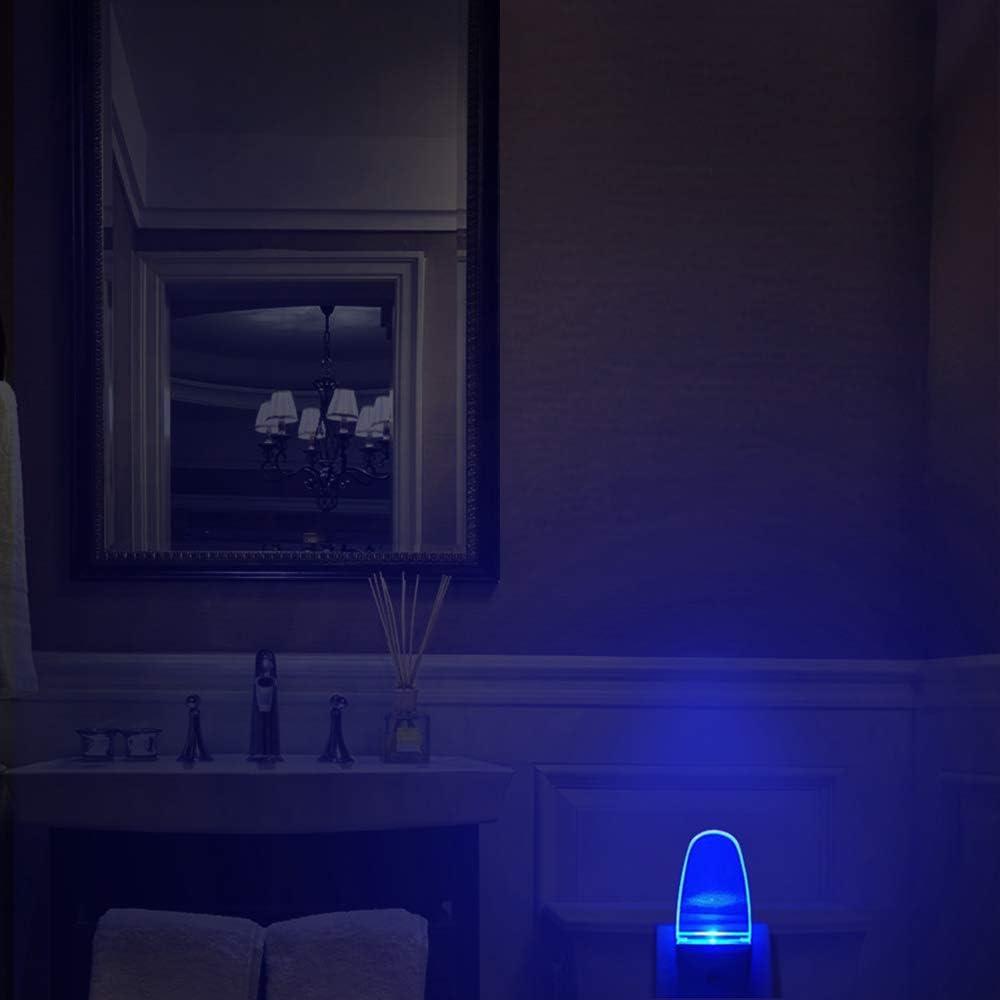 GREENIC 2 Pack Multicolor Night Lights, 7 Color Cycle, Plug in, Auto on Off, 0.5w LED Nightlight