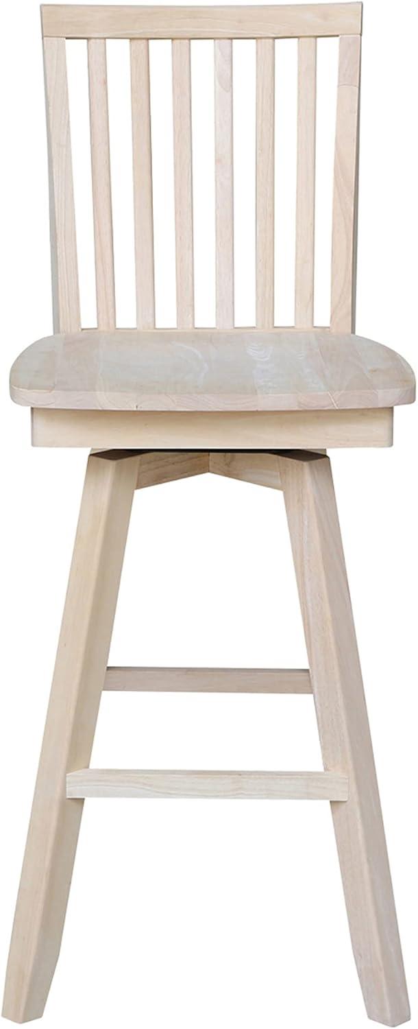 International Concepts Mission Bar Stool, 30", Ready to Finish