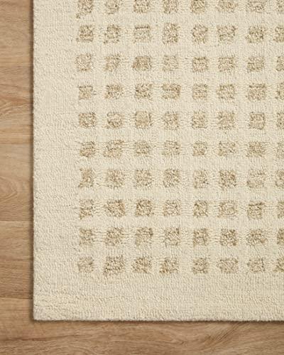 Ivory Elegance Hand-Tufted Wool and Synthetic 3'6" x 5'6" Rug