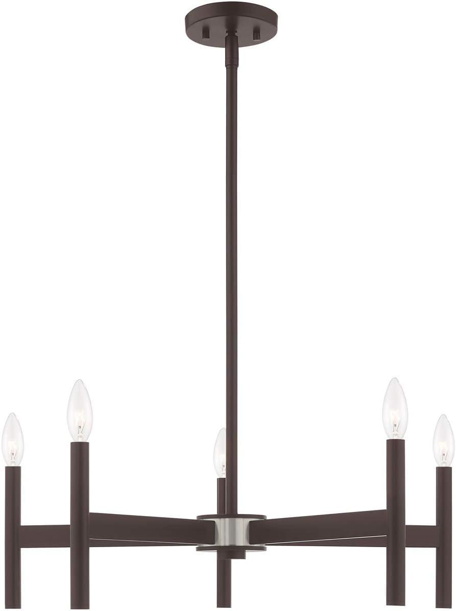 Livex Lighting Copenhagen 5 - Light Chandelier in  Bronze