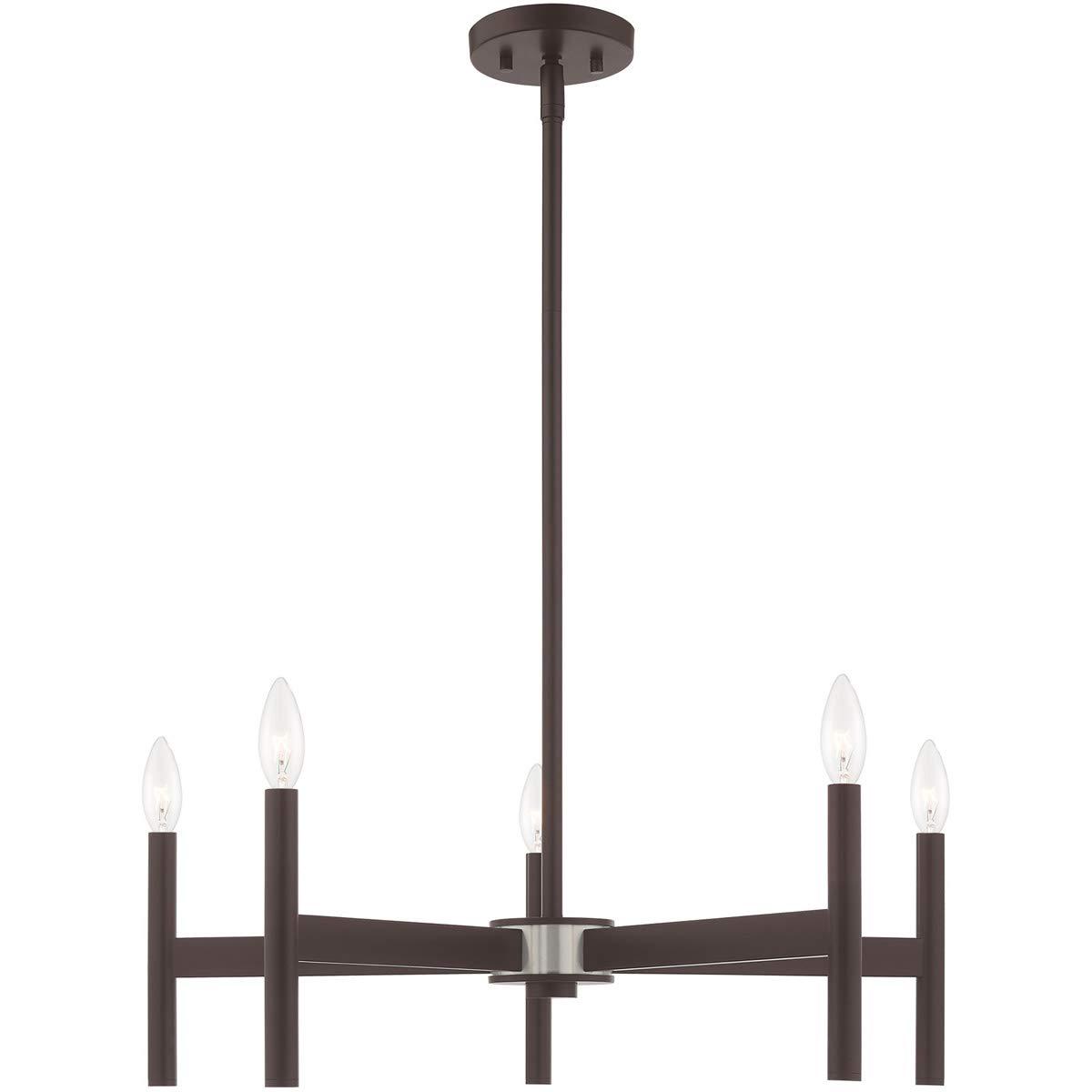 Livex Lighting Copenhagen 5 - Light Chandelier in  Bronze