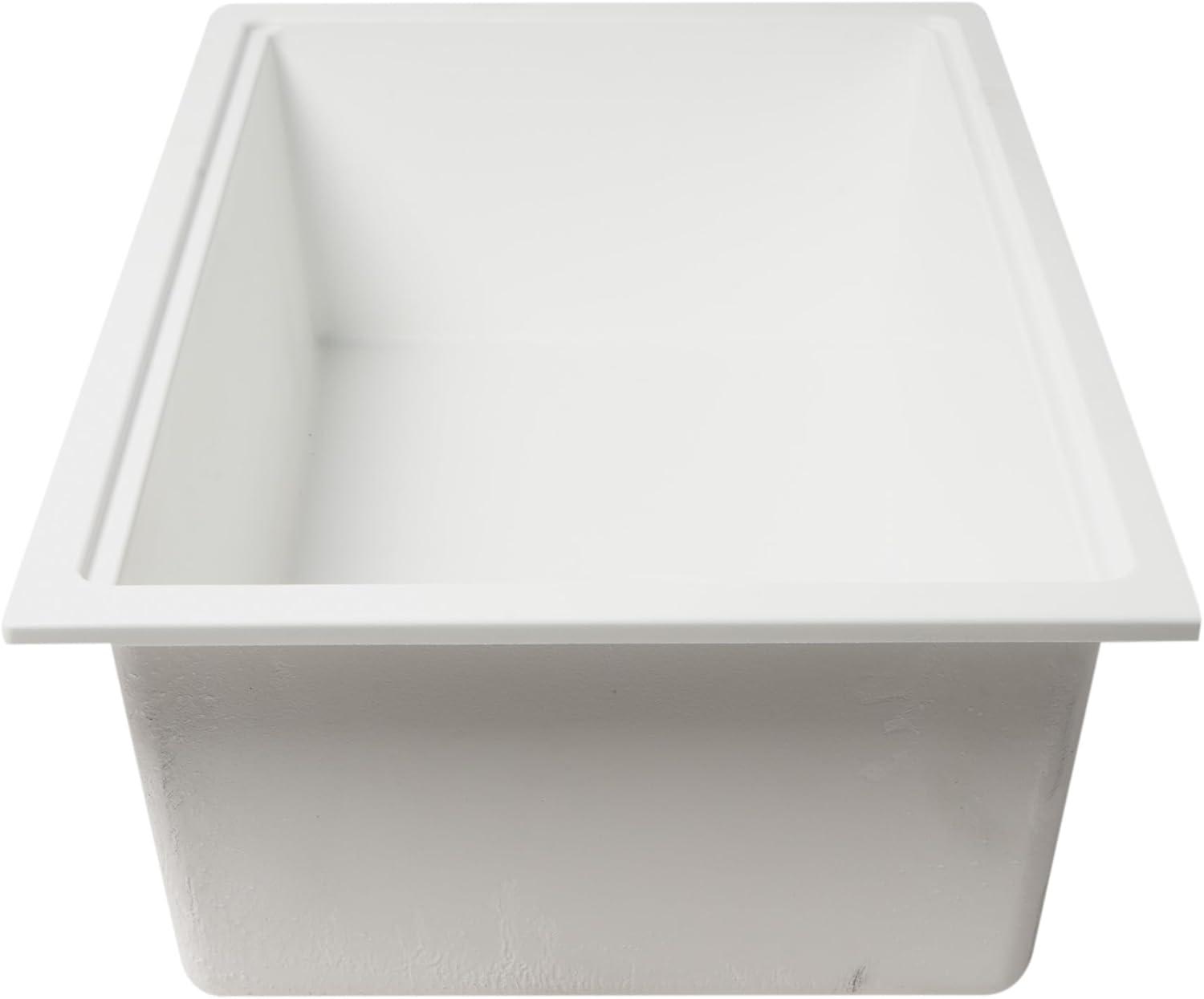 33.86'' L Undermount Single Bowl Granite Kitchen Sink