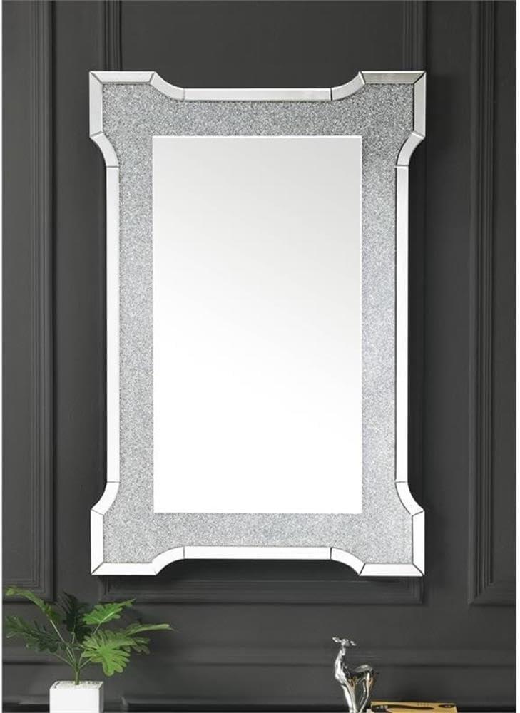 31 x 47 in. Nowles Wall Decor, Mirrored & Faux Stones