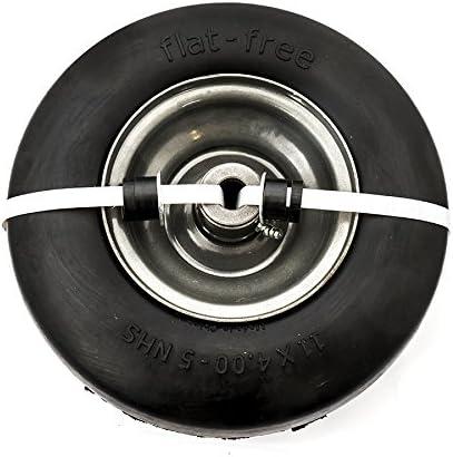 Arnold 11" x 4" Universal Replacement Flat-Free Tire for Zero-Turn Mowers, Black