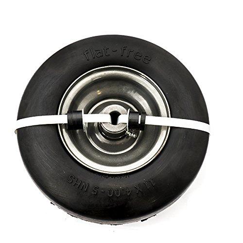 Arnold 11" x 4" Universal Replacement Flat-Free Tire for Zero-Turn Mowers, Black