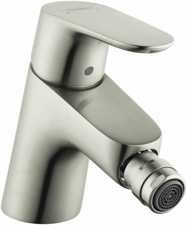 Modern Elegance Brushed Nickel Single Hole Bidet Faucet with Metal Handle