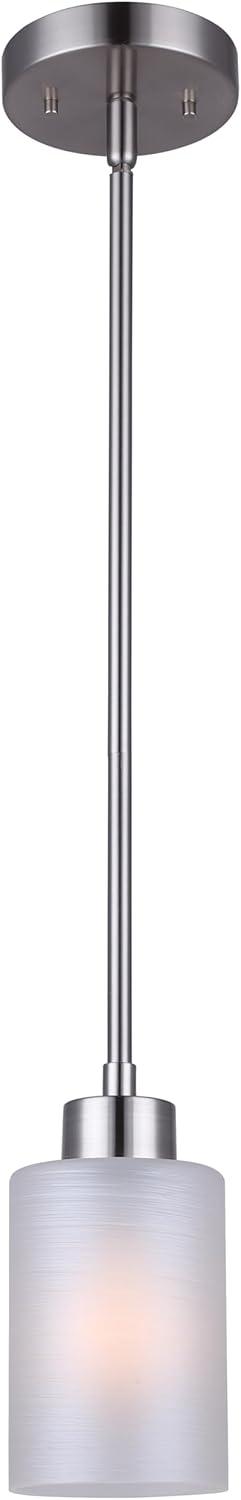 CANARM LTD. IPL359A01BPT Margo 1 Bulb Mini Pendant Light, Brushed Pewter